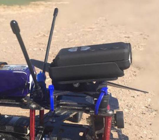 The FPV mount in an Emax 280, ready to fly